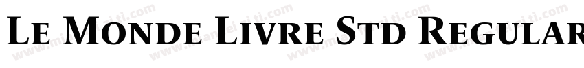 Le Monde Livre Std Regular字体转换